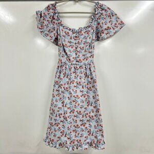 Gal Meets Glam | Dresses | Gal Meets Glam White And Blue Midi Dress |  Poshmark